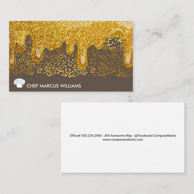 Lux Gold Speck | Executive Chef Business Card (Front/Back)