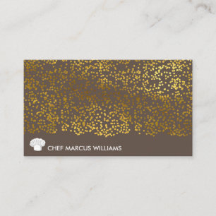 Lux Gold Speck Executive Chef Business Card