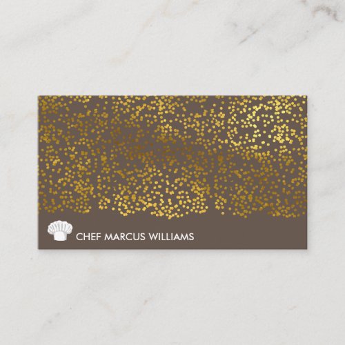 Lux Gold Speck  Executive Chef Business Card