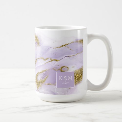 Lux Ink Lavender Abstract ID990 Coffee Mug