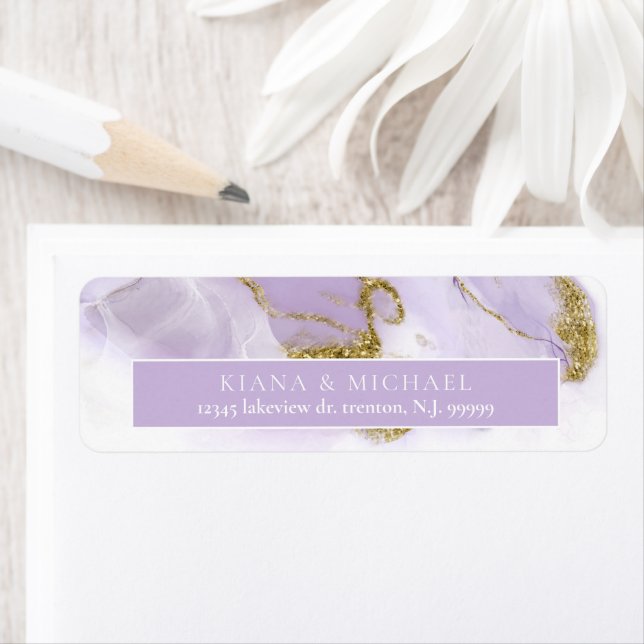 Lux Ink Lavender Abstract ID990 Label (Insitu)