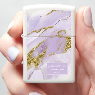 Lux Ink Lavender Abstract ID990 Zippo Lighter