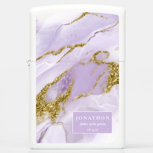 Lux Ink Lavender Abstract ID990 Zippo Lighter