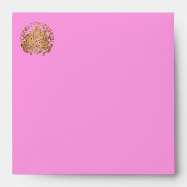 Lux Jeweled Hindu Wedding Your Logo Custom Envelope (Front)