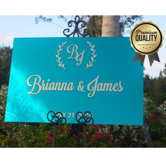 Luxe Acrylic Welcome Sign Custom Touch (Front)