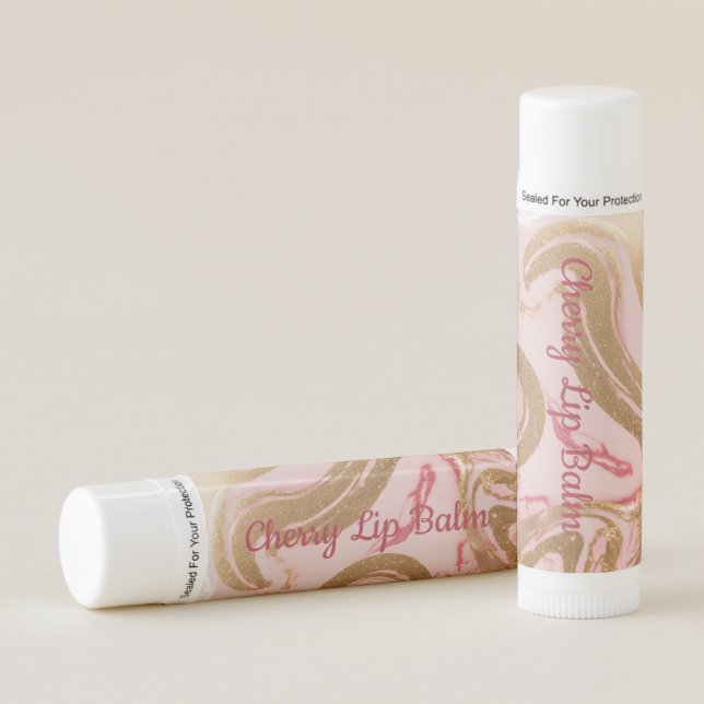 Luxe AI Art Design Bachelorette Cherry Lip Balm (Front)