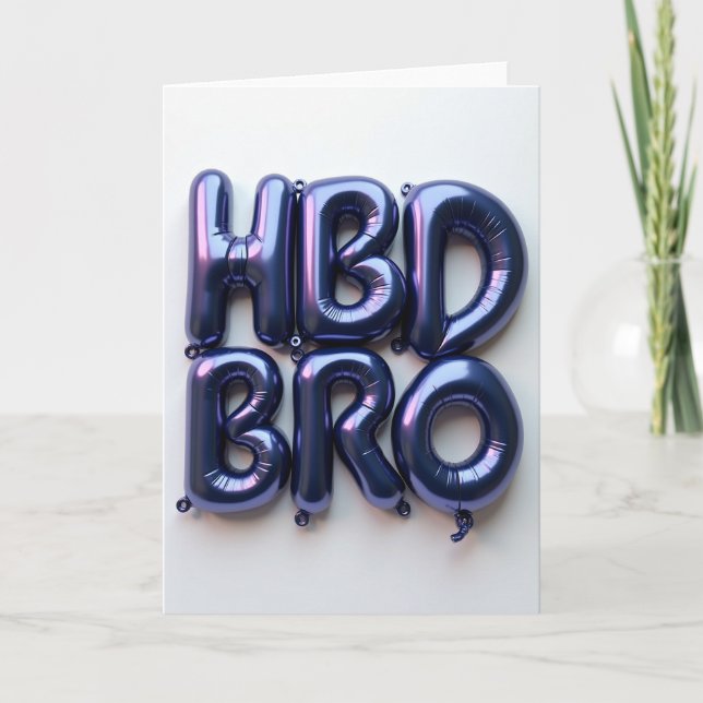 Luxe Birthday Lettering Card (Front)