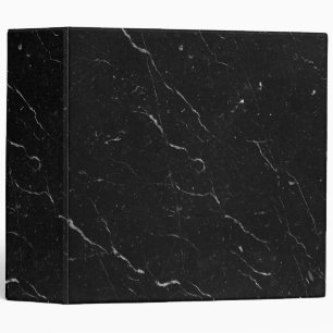 Luxe Black Marble 3 Ring Binder
