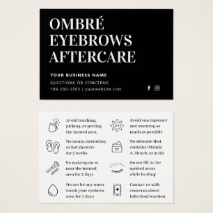 Luxe Black Ombre Brows Aftercare Guide