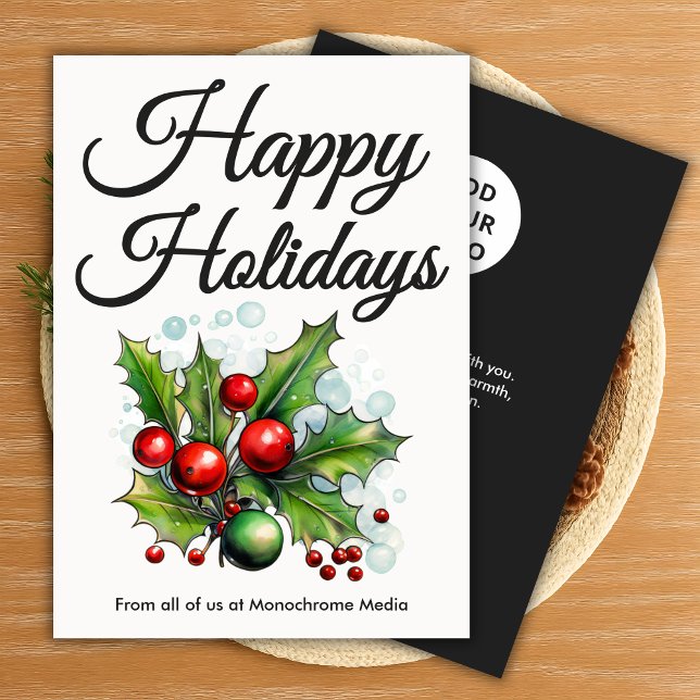 Luxe Black & White Christmas Card (Creator Uploaded)