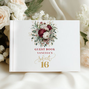 Luxe Bohemian 16th Birthday Sign In Book