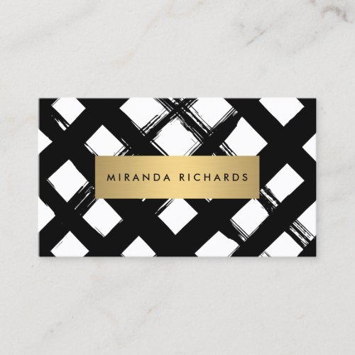 Luxe Bold Brushstrokes Business Card