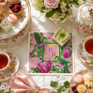 Luxe Botanical Tea Party Cocktail Napkins