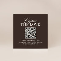 Luxe Brown | QR Code Wedding Capture the Love