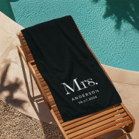 Luxe Elegance Black | Mrs and Wedding Date