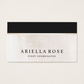 Luxe Elegant Black and White Marble Business Card