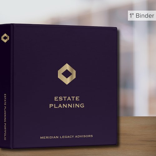 Luxe Estate Planning Portfolio 3 Ring Binder