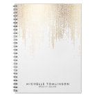 Luxe Faux Gold Confetti Rain Pattern