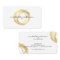 Luxe Faux Gold Painted Circle Designer Logo