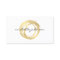 Luxe Faux Gold Painted Circle Designer Logo