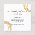 Luxe Faux Gold Painted Circle Designer Logo