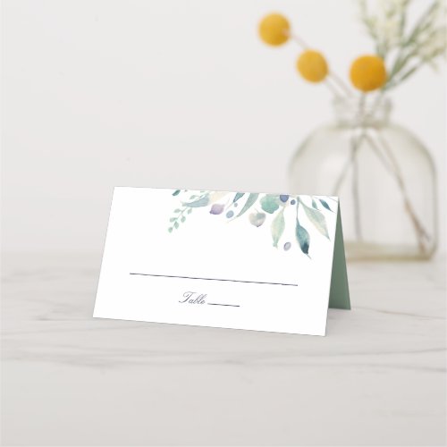 Luxe Floral Folded Wedding Place Cards