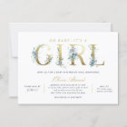 Luxe Floral Girl Baby Shower by Mail