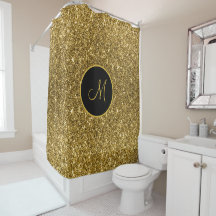 Luxe Gold Glitter Sparkle Custom Monogrammed