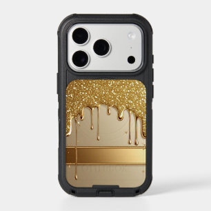 💎 Luxe Gold Liquid Shine Glitter Edge Elegant ✨🌙 iPhone 17 Pro Case