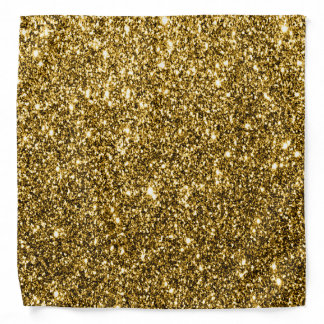 Luxe Gold Metallic Glitter Party Bandana