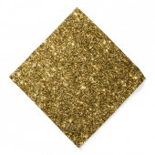 Luxe Gold Metallic Glitter Party Bandana (Front)