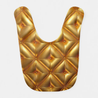 Luxe Gold Pattern Baby Bib