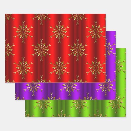 Luxe Gold Snowflakes Christmas 
