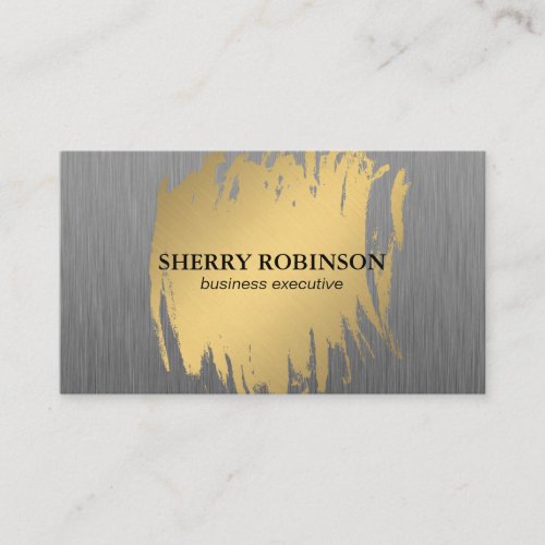 Luxe Gold with Faux Metallic Business Card