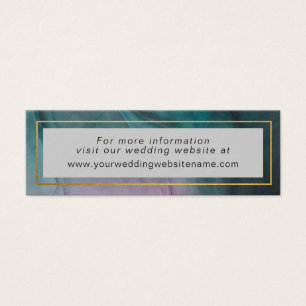 Luxe Jewel Tone Ink Wash Wedding Web Site
