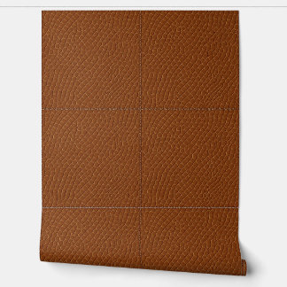 Luxe Leather: Rich Faux Leather Wallpaper