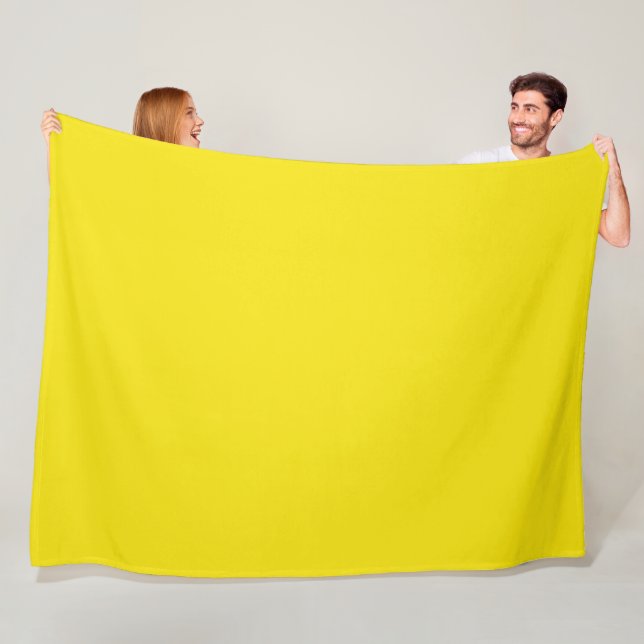 Luxe Lemon Fleece Blanket (In Situ)