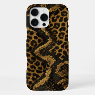 Luxe Leopard-Python Fusion Print iPhone 16 Pro Max Case