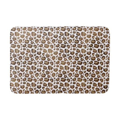 LUXE LEOPARD SPARKLE BATH MAT