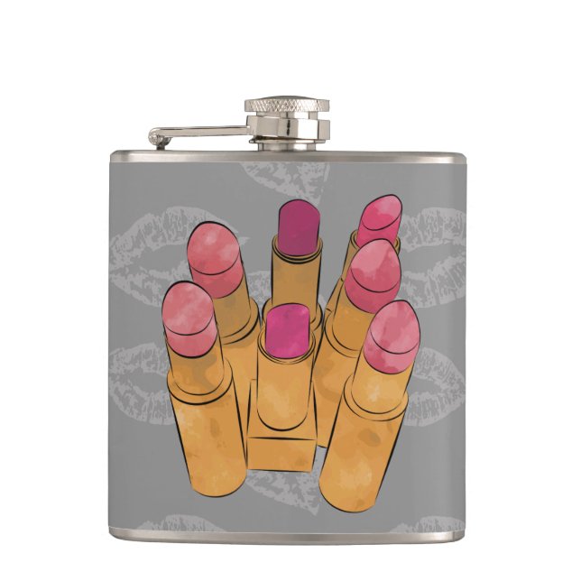 Luxe Lipstick Kiss Flask (Front)