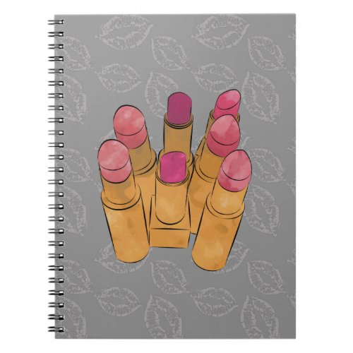Luxe Lipstick Kiss Notebook
