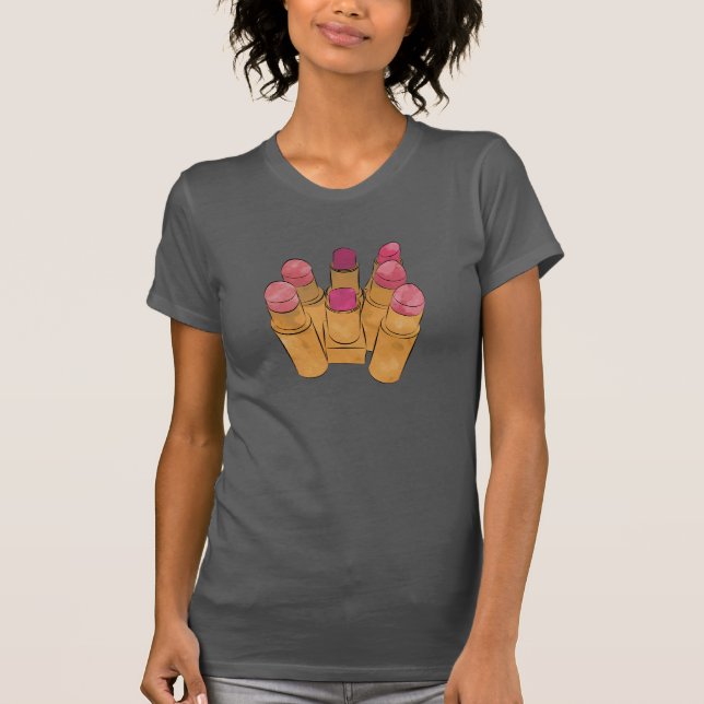 Luxe Lipstick Kiss T-Shirt (Front)