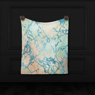 Luxe Marble   Beautiful Coral and Teal Backdrop
