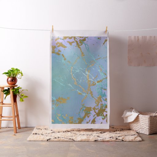 Luxe Marble | Elegant Dusty Muted Jewel Tones Gold Fabric