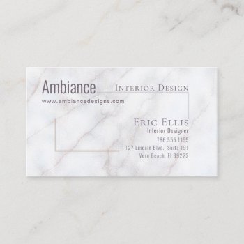 Luxe Marble Geometric Business Card by artNimages at Zazzle