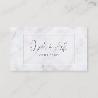 Luxe Marble Geometric Business Card