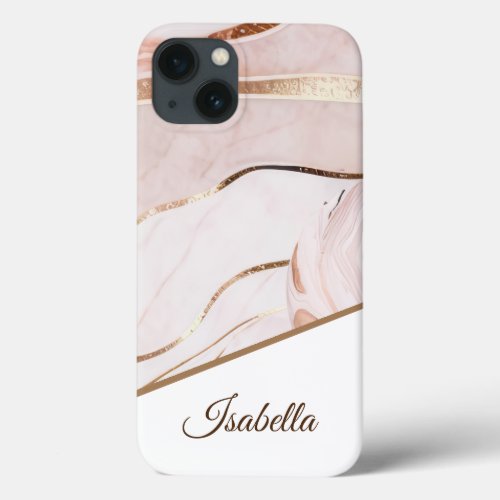 Luxe Marble Rose Gold  iPhone 13 Case