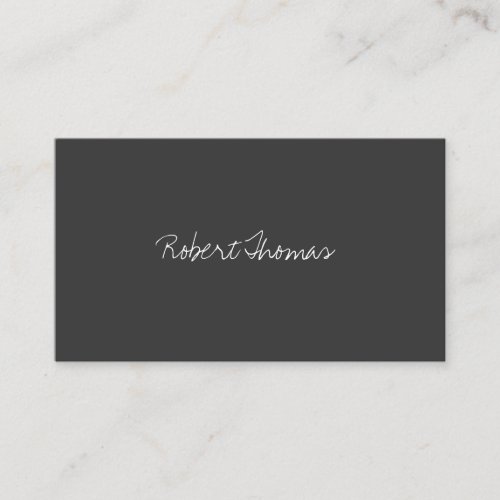 LUXE MINIMALISM HANDWRITTEN TEXT BUSINESS CARDS