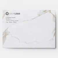 5x7 Black outside and Gold Inside Envelope, Zazzle