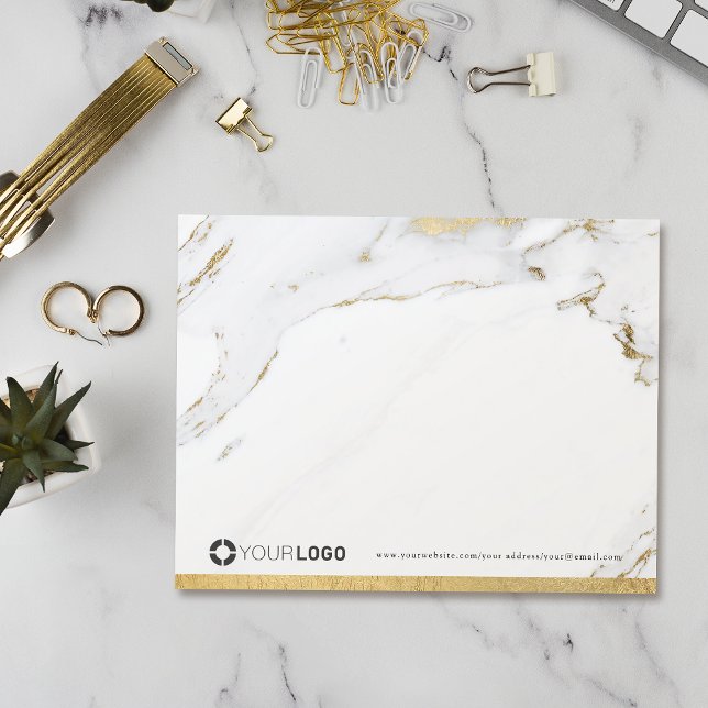 Luxe modern gold marble personalized Stationery Thank You Card (Luxe modern gold marble personalized Stationery Thank You Card)